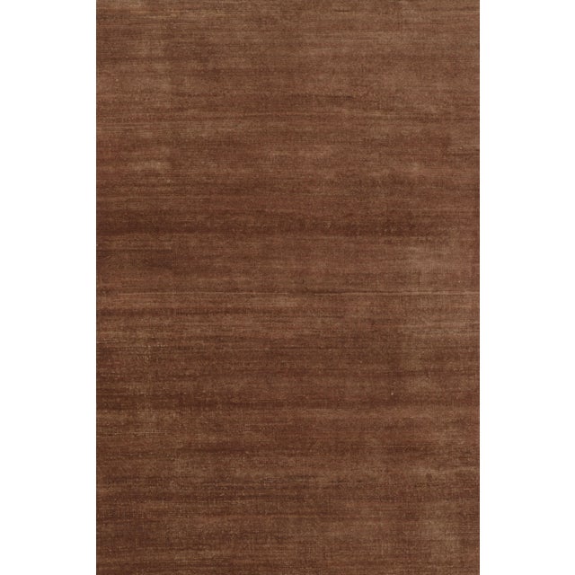 Rug & Kilim’s Modern Textural Rug, Rich Tone-on-Tone Beige-Brown and Terracotta For Sale In New York - Image 6 of 8