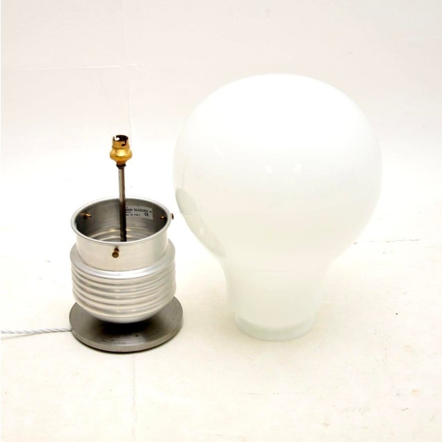 Mid-Century Modern Vintage Italian Table Lamp from Nuova Elleluce, 1980s For Sale - Image 3 of 7