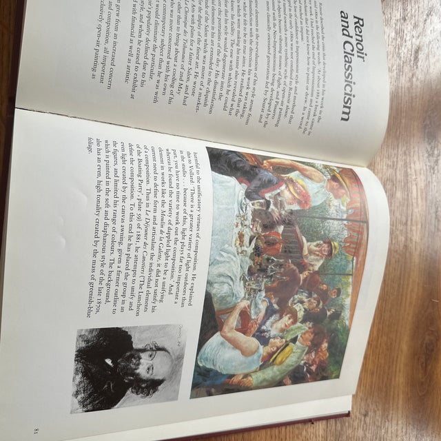 Red Vintage Art Book Renoir and His Art For Sale - Image 8 of 8