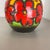Large Fat Lava Multi-Color Floral Floor Vase attributed to Scheurich, 1970s For Sale - Image 11 of 16