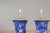 Mid 20th Century Mid Century Modern Porcelain Blue and White Table Lamps with Blooming Trees, a Pair For Sale - Image 9 of 12