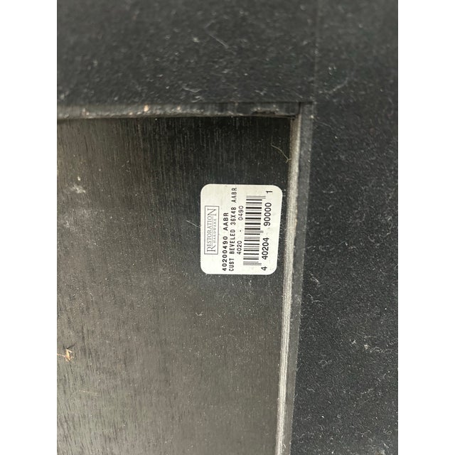 Restoration Hardware Brass Mid Century Mirror For Sale - Image 4 of 4