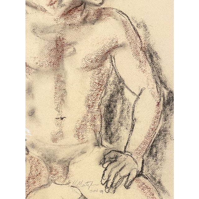 Figurative 1989 Neil Meitzler Male Nude of Jeff For Sale - Image 3 of 4