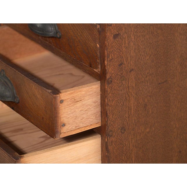 Tall Japanese Ten-Drawer Cabinet For Sale - Image 10 of 12