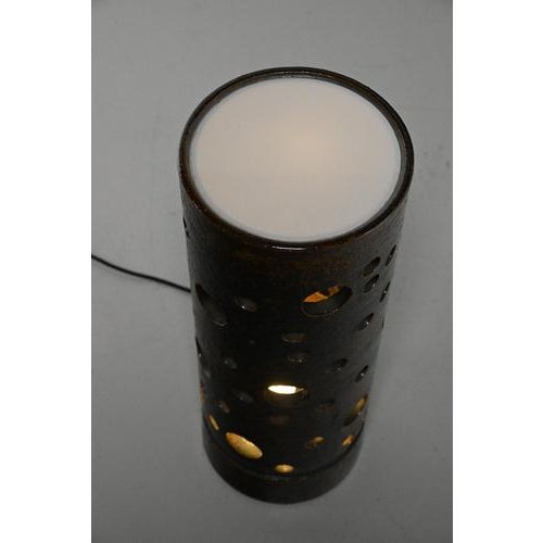 Glass Floor Lamp in Ceramic For Sale - Image 7 of 10