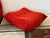 Michel Ducaroy for Ligne Roset Togo Ottoman, Alcantara Goya Red For Sale In San Francisco - Image 6 of 12