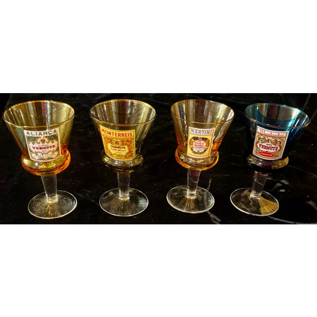Vintage Cocktail Liqueur Glasses - Set of 4 For Sale - Image 4 of 12