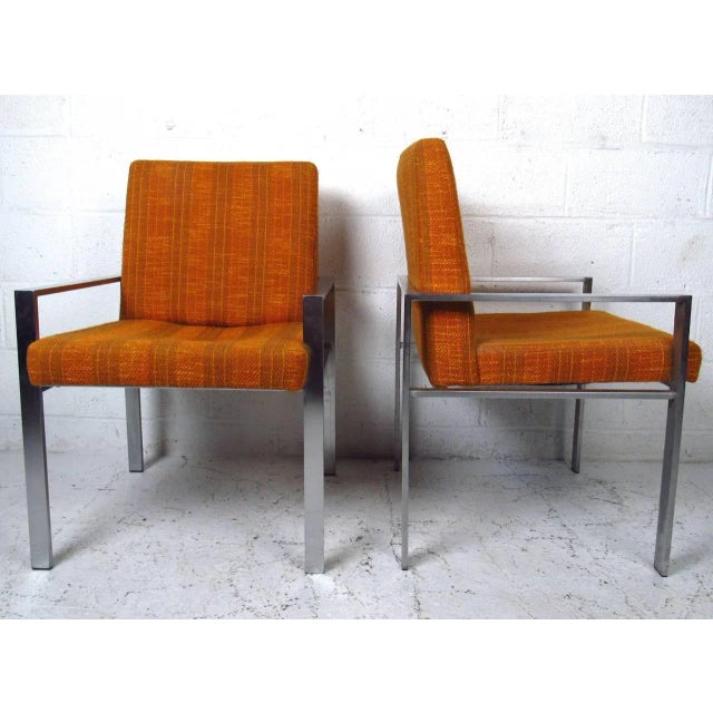 1960s Mid-Century Knoll Style Armchairs - Set of 6 For Sale - Image 5 of 9