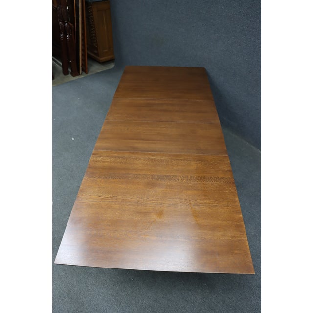 Stickley Highlands Extending Trestle Dining Table For Sale - Image 13 of 17