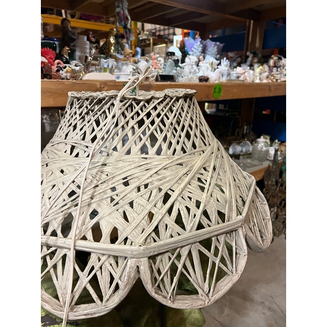 Plastic 1970s Palm Springs Fiberglass Chandelier For Sale - Image 7 of 10