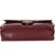 1950s 25B Burgundy Quilted Patent Double Pocket Flap Bag For Sale - Image 5 of 9