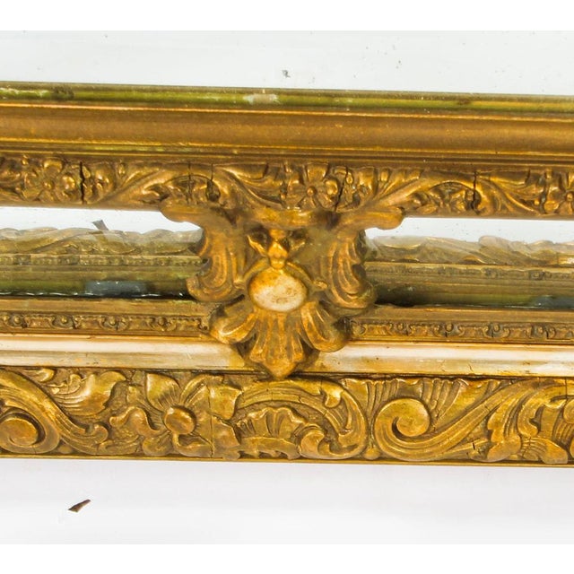 Antique 19th Century French Louis Revival Giltwood Mirror For Sale - Image 5 of 10