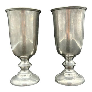 Vintage Wilton Armentale Plough Tavern Goblets- a Pair For Sale