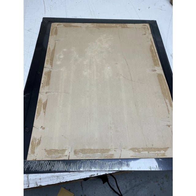 Paper 1960s Jose Maria De Servin Original Midcentury Mexican Folk Art Painting, Sombrero + Watermelon For Sale - Image 7 of 11