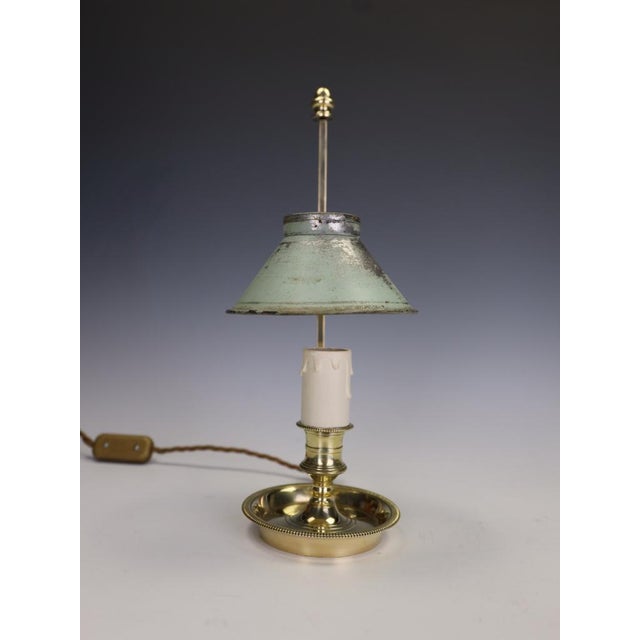 Antique 19th Century French Brass and Tôle Bouillotte Desk Lamp, 1900 For Sale - Image 14 of 18
