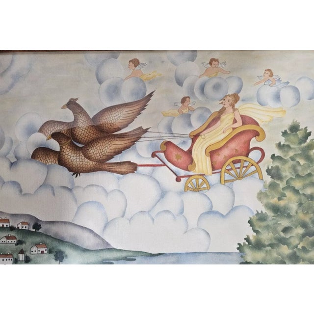 2000 - 2009 Nancy Rosier Theorem Painting "Aurora at Dawn" Colonial Williamsburg Artist For Sale - Image 5 of 10