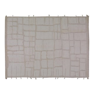 Moroccan Hand Knotted Wool Rug, 8'1''x11' For Sale