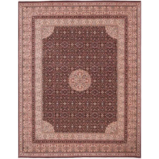 Handwoven Indian Agra Style Area Rug 8'0"×10'0" For Sale
