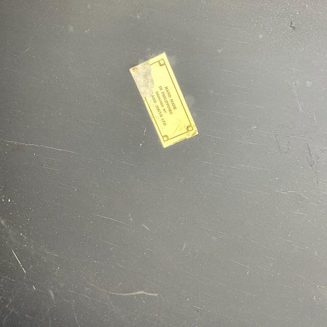 Late 20th Century Vintage Regency Maitland Smith Fretwork Tessellated Stone Console Table For Sale - Image 9 of 9