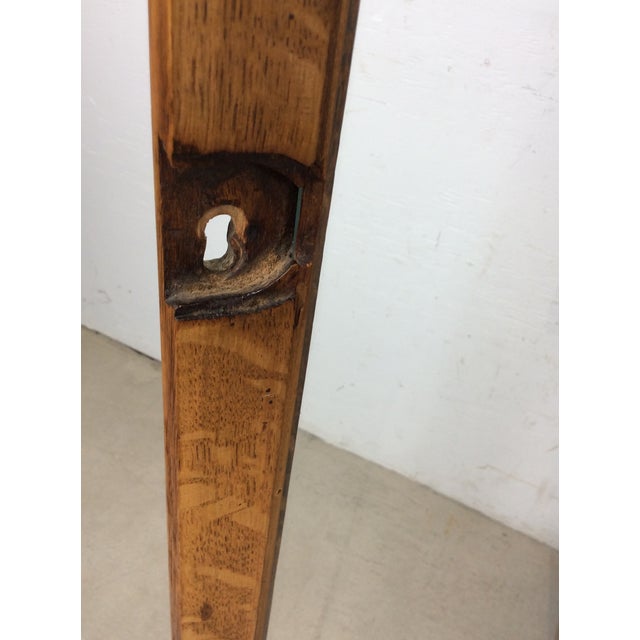 Antique Oak Side by Side With Drop Front Writing Desk and Adjustable Shelves For Sale - Image 16 of 18
