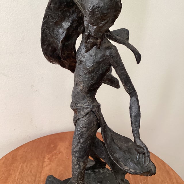 Mid Century Tall Brutalist Welded Steel Sculpture Unsigned For Sale In Chicago - Image 6 of 12