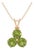 Natural Peridot Trio Pendant Necklace | Gemstone Cluster Jewelry | August Birthstone Pendant for Woman For Sale