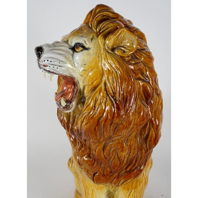 Vintage Italian Lion Statue For Sale - Image 10 of 10