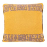 Image of Contemporary Maison Leleu Azteque Mustard Pillow For Sale