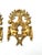 Antique Ornate Dimensional Brass Keyholes - Set of 2 For Sale - Image 4 of 5