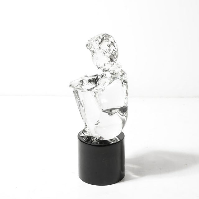 Mid-Century Hand-Blown Murano Glass Figural Sculpture Signed Lorenado Rosin For Sale - Image 12 of 18