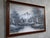 Mid-Century Modern Large Oil Painting, Black & White Winter Landscape on Canvas, H. Gamlen, 1980 For Sale - Image 3 of 18
