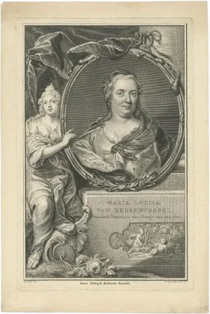 Portrait of Maria Louise Van Hessen-Kassel, 1751, Paper