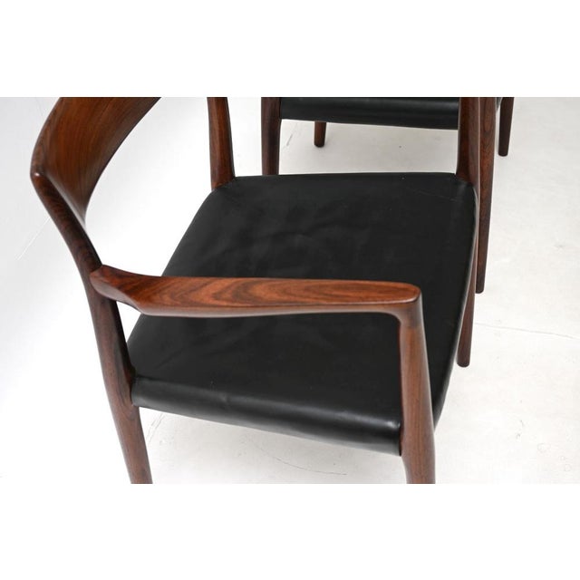 Vintage Danish Model 57 Chairs by Niels Otto Møller, 1960s, Set of 2 For Sale - Image 9 of 11