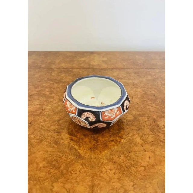 Hexagonal Japanese Imari Bowl, 1900s For Sale - Image 3 of 7