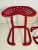 Metal Set of Vintage Red Tractor Seat Stools, 1980s For Sale - Image 7 of 11