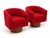 Mid Century Modern Swivel Lounge Chairs For Sale - Image 4 of 6