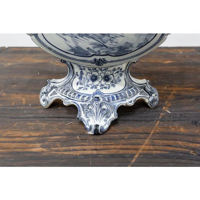 White 18th Century Dutch Delft Blue Vase For Sale - Image 8 of 12