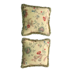 Vintage Floral Pillows- Set of 2