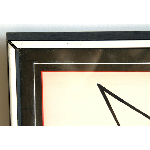 Red Original C.1963 Alexander Calder Lithograph Print Derriere Le Miroir #141 Stabiles For Sale - Image 8 of 10