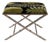 Lauderdale Nickel Bamboo Leg Bench, Forest For Sale