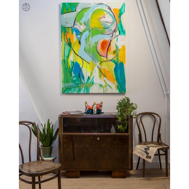 Dick Berckenkamp, Composition II (I Hear Something Different), Acrylic on Canvas For Sale - Image 3 of 6