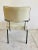 1980s Midcentury Vinyl Sunroom Side Chair Beige/Black Iron Frame For Sale - Image 5 of 7