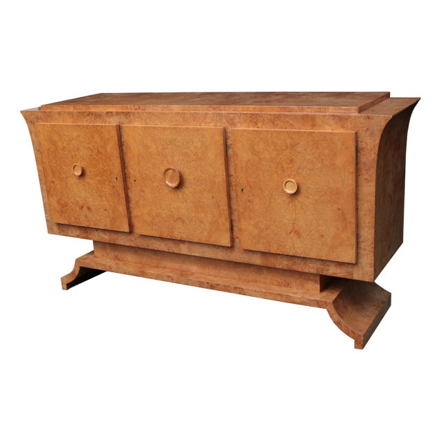 1940s Modernist Three Door Cabinet For Sale