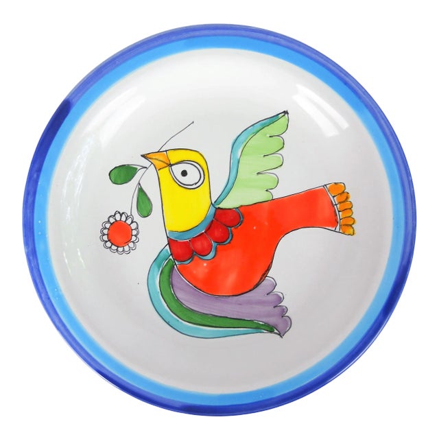 Vietri Desimone Dove Plate For Sale