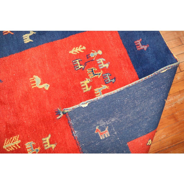 Early 21st Century Square Gabbeh, 4'10'' X 4'10'' For Sale - Image 5 of 8