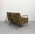 Olive Vintage MCM Chrome & Suede Lounge Chairs - Pair For Sale - Image 8 of 9