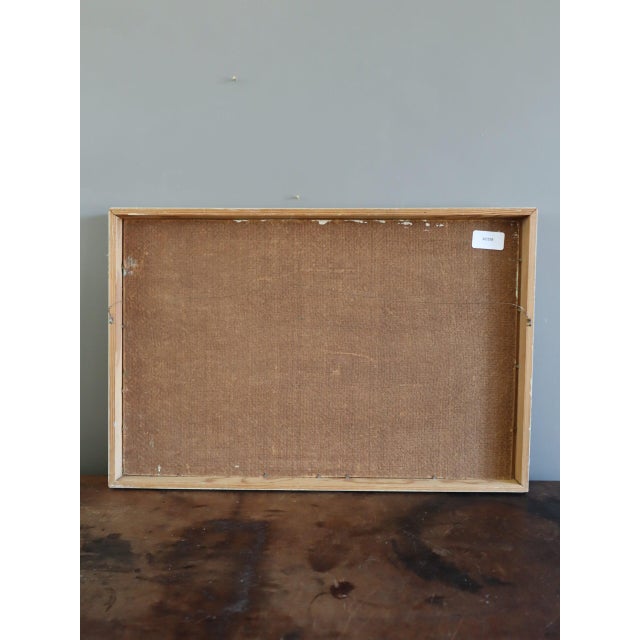 Mid-Century Modern 'The Stream Train' Vintage Original Landscape Oil Painting by Swedish Artist Eric Elfvén (1921–2008), Framed For Sale - Image 10 of 10