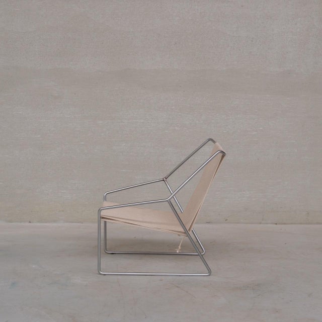 Mid-Century Modern Danish Steel Armchairs by Henning Flok, 1960s, Set of 2 For Sale - Image 10 of 14