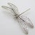 Vintage Italian Handmade Silver Life Size Dragonfly Figurine, 1980s For Sale - Image 4 of 11