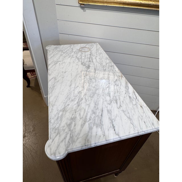 19th Century 19th Century French Louis XVI Chest With Marble For Sale - Image 5 of 15